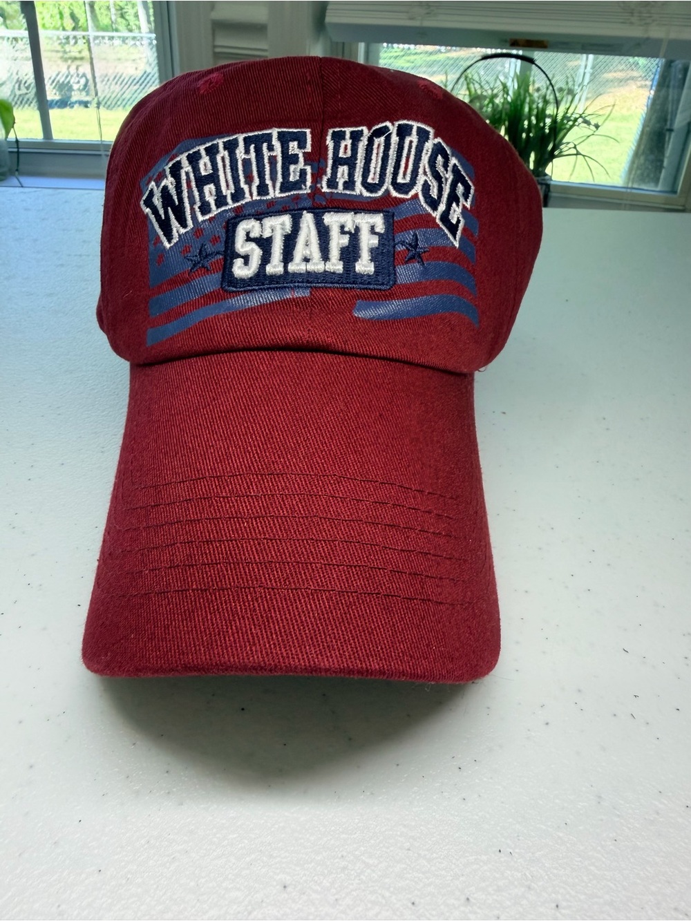 NWOT White House Staff Embroidered Maroon Baseball Cap